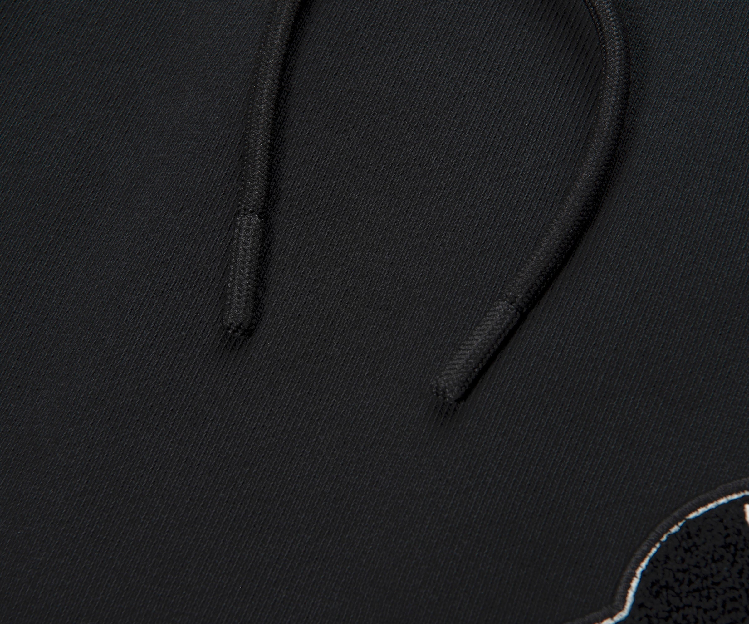 Moncler Black Fuzzy Logo Cotton Shorts