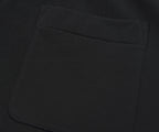 Moncler Black Fuzzy Logo Cotton Shorts