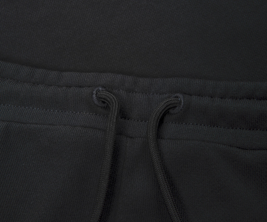 Moncler Black Fuzzy Logo Cotton Shorts