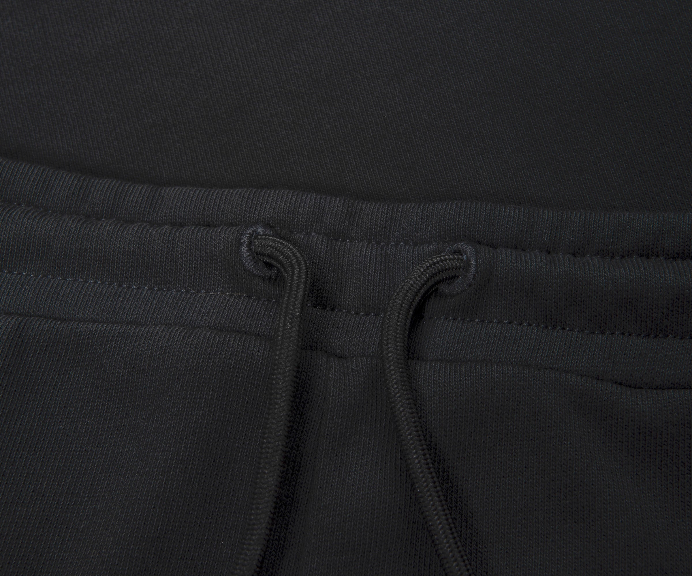 Moncler Black Fuzzy Logo Cotton Shorts