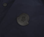 Moncler Navy Light Weight Overshirt Leather Badge