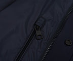 Moncler Navy Light Weight Overshirt Leather Badge