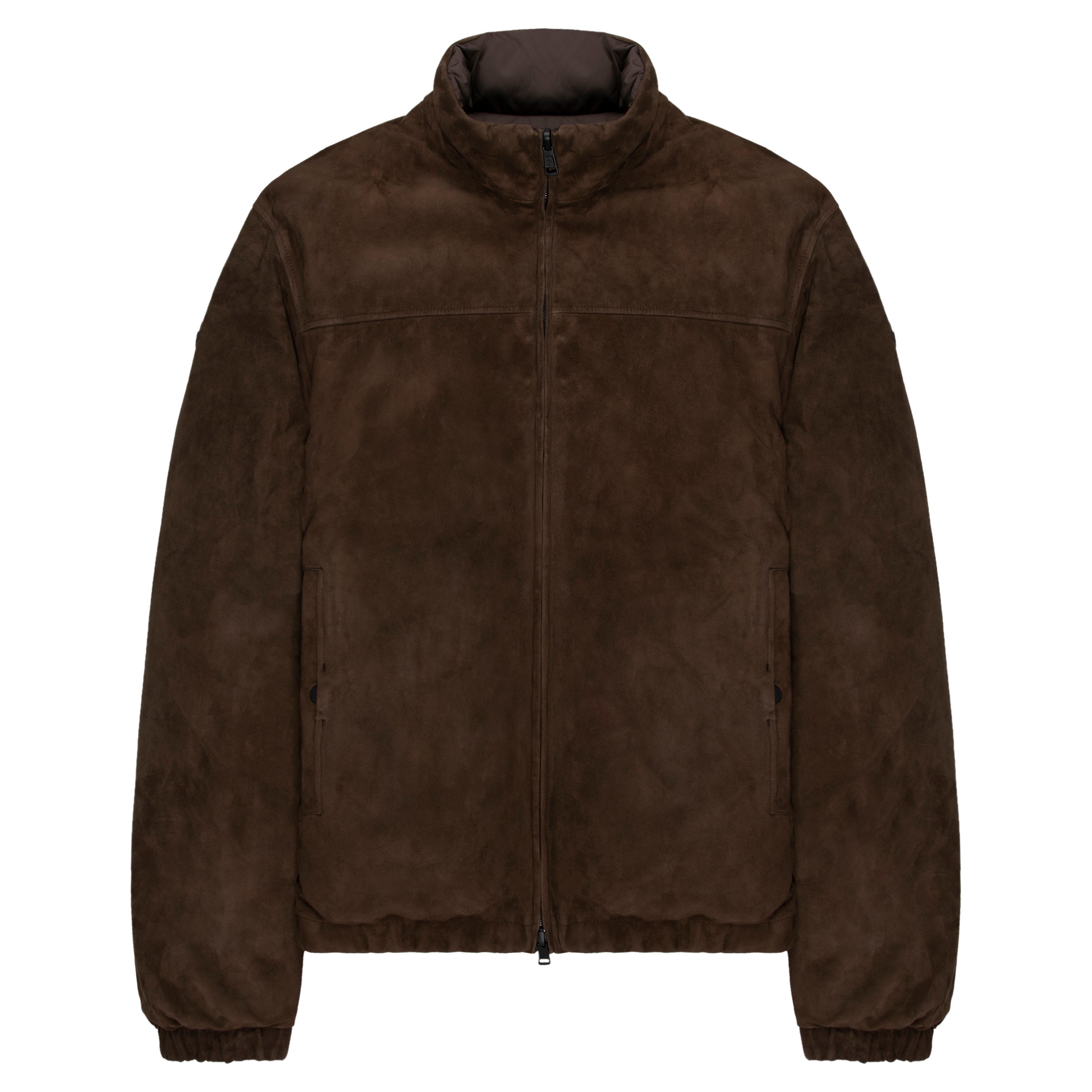 Moncler Brown Cernay Suede Reversible Jacket