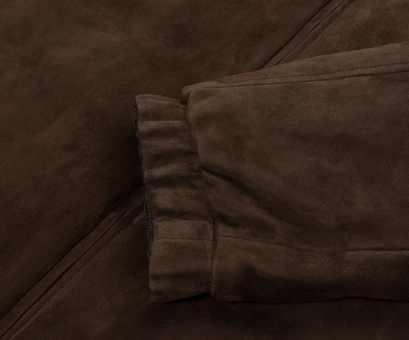 Moncler Brown Cernay Suede Reversible Jacket