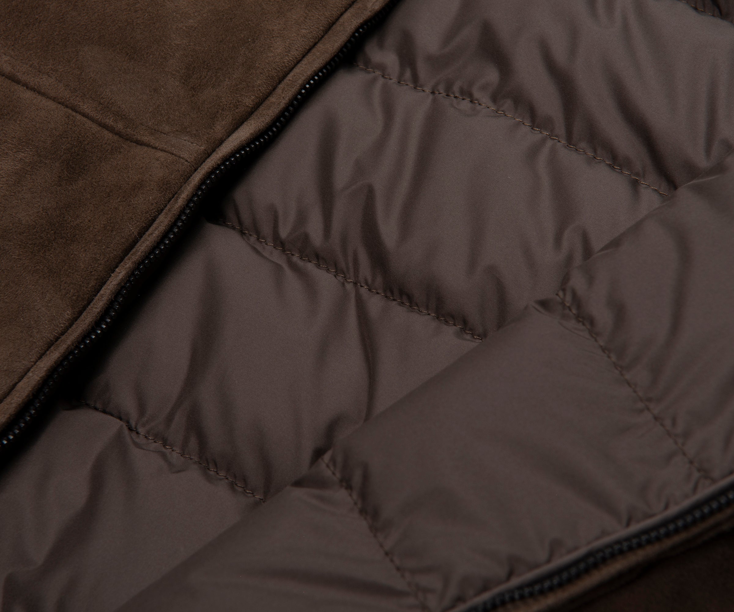 Moncler Brown Cernay Suede Reversible Jacket