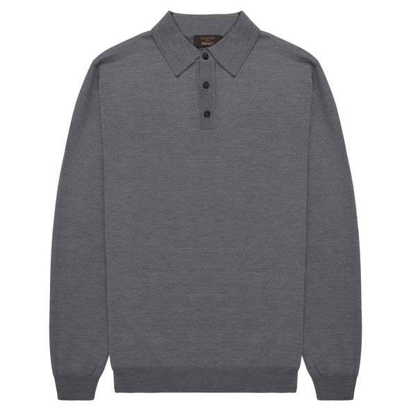 Slowear Grey long Sleeve Polo