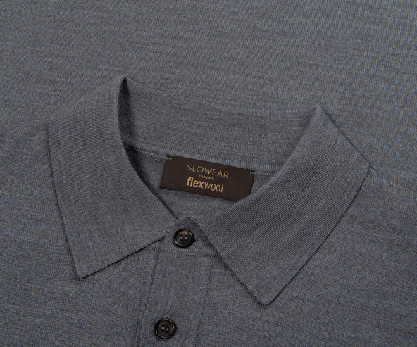 Slowear Grey long Sleeve Polo