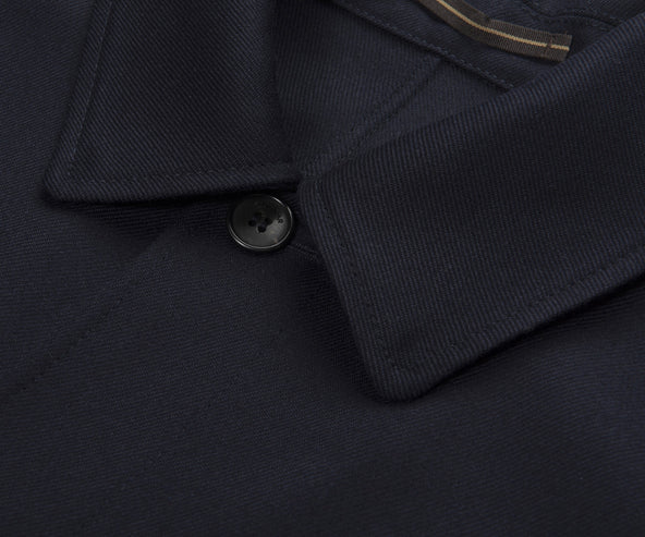 Slowear Navy Wool Chore Jacket