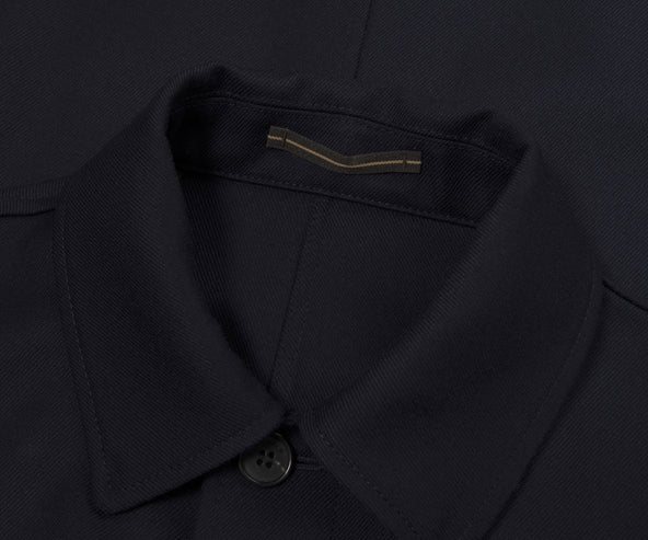 Slowear Navy Wool Chore Jacket