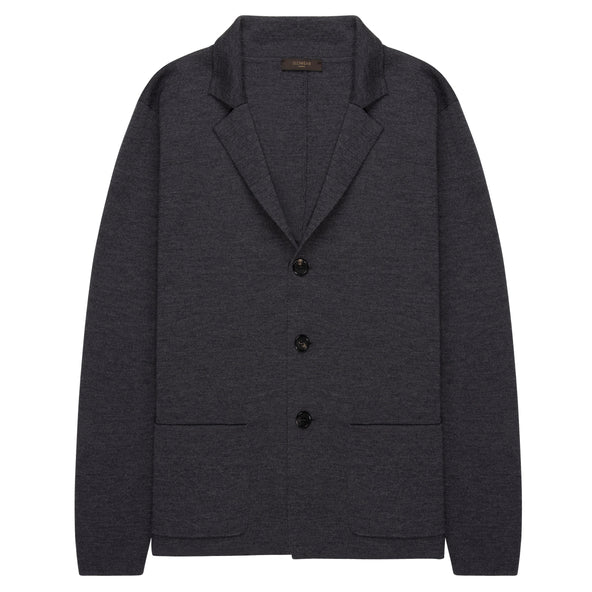 Slowear Grey Heavy Knitted Blazer