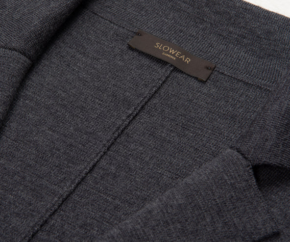 Slowear Grey Heavy Knitted Blazer