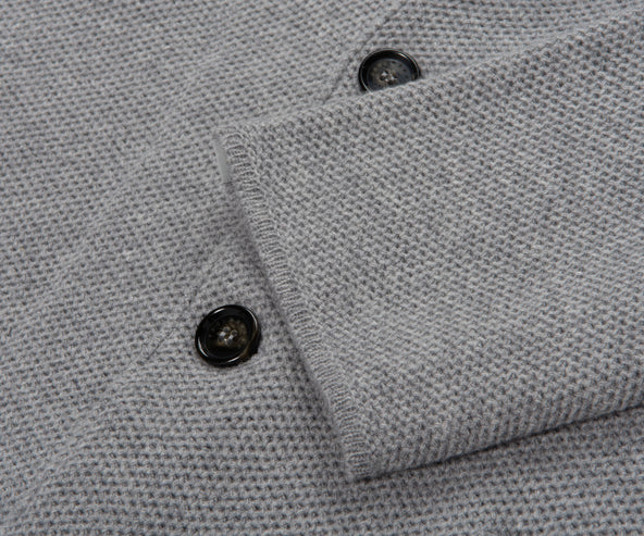 Paul & Shark Grey Waffle Merino Wool Blazer