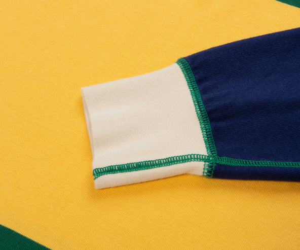 Drake's Bright Multi Panel Rugby Shirt