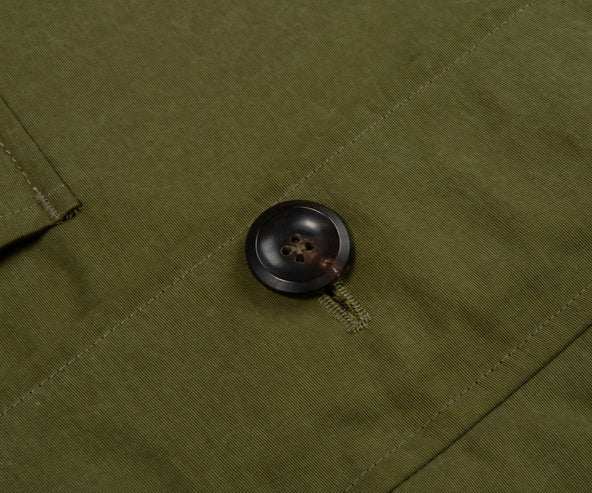 Drakes Olive Cotton Blouson Jacket
