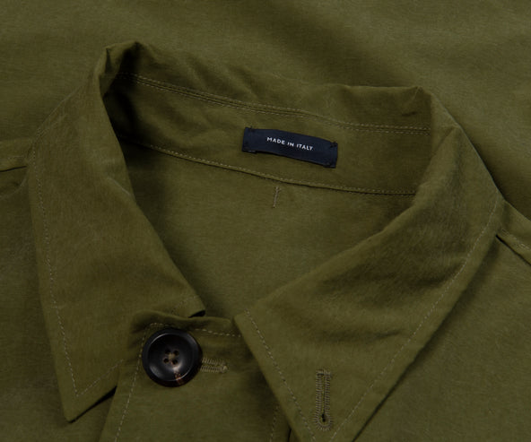 Drakes Olive Cotton Blouson Jacket