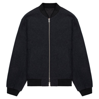 Dries Van Noten Black Vorries reversible Bomber Jacket