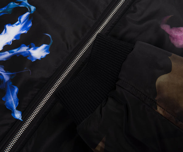 Dries Van Noten Black Vorries reversible Bomber Jacket