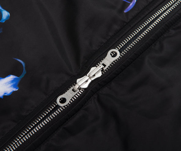 Dries Van Noten Black Vorries reversible Bomber Jacket