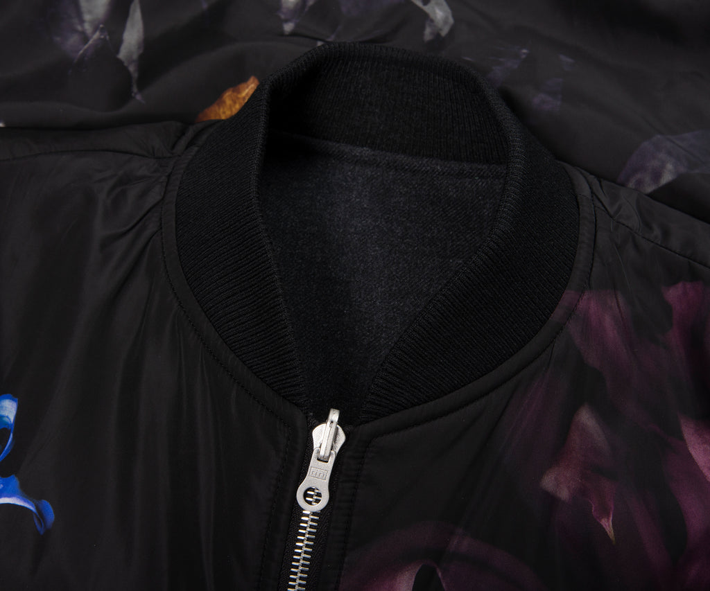 Dries Van Noten Black Vorries reversible Bomber Jacket