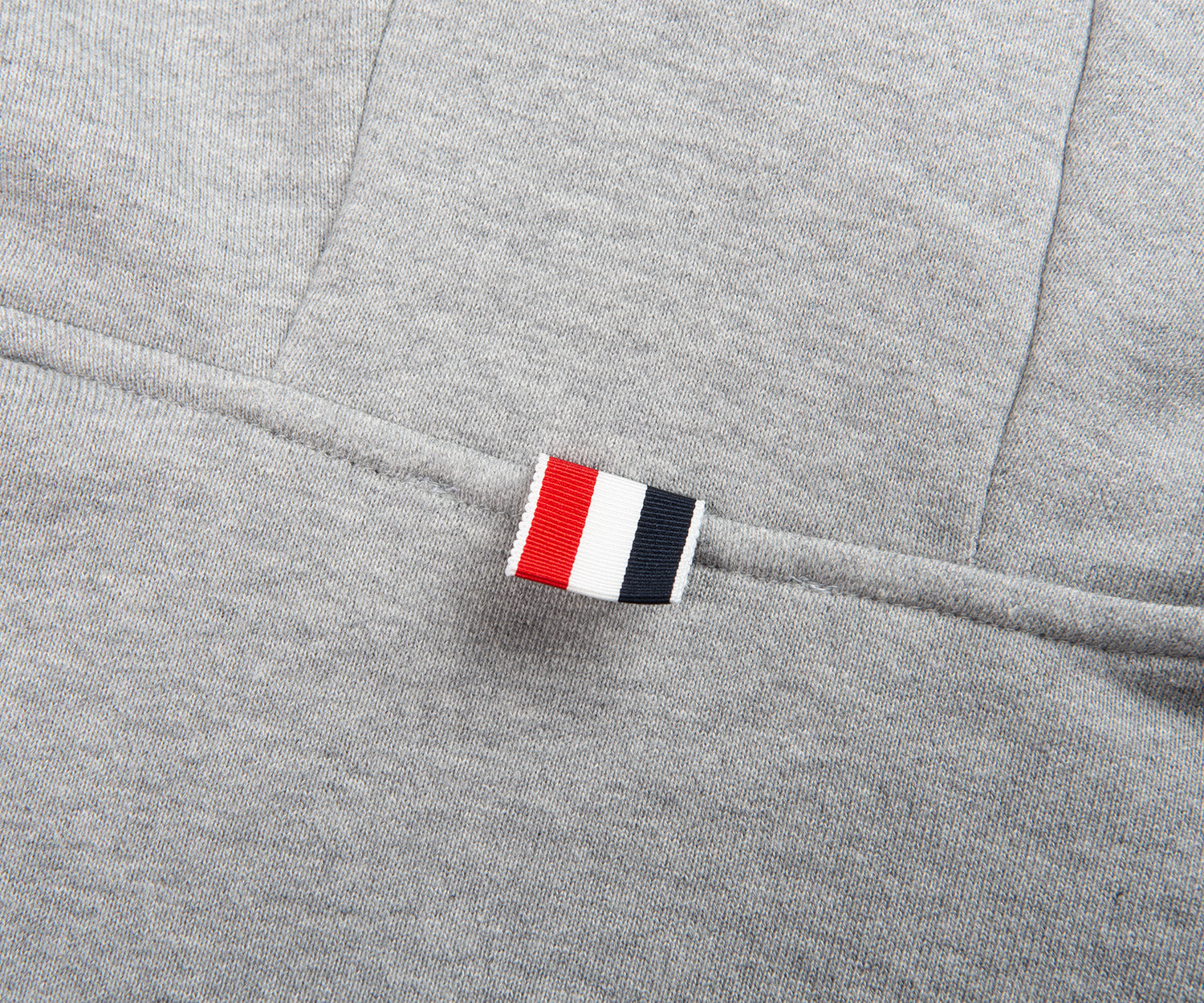 Thom Browne Grey Panelled Full Zip Hoodie