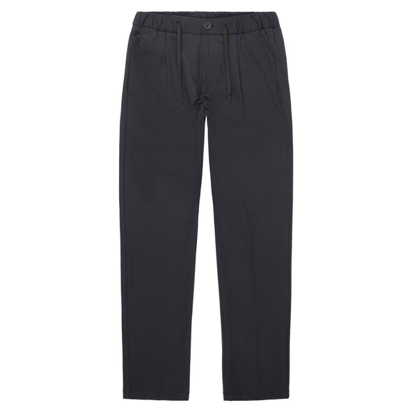 Herno Black Nylon Tie Waist Trousers