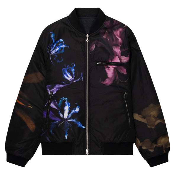 Dries Van Noten Black Vorries reversible Bomber Jacket
