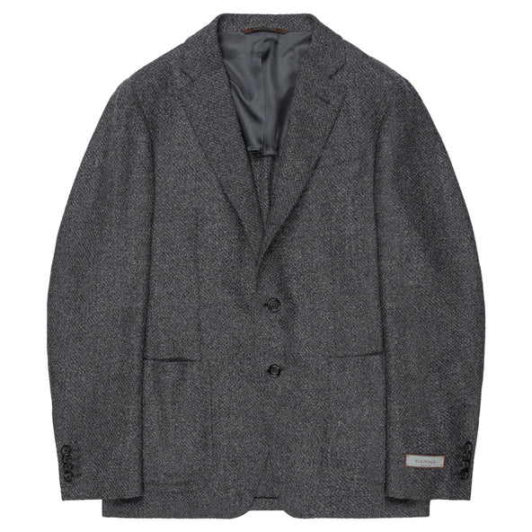 Canali Grey Kei Style Soft Wool Jacket