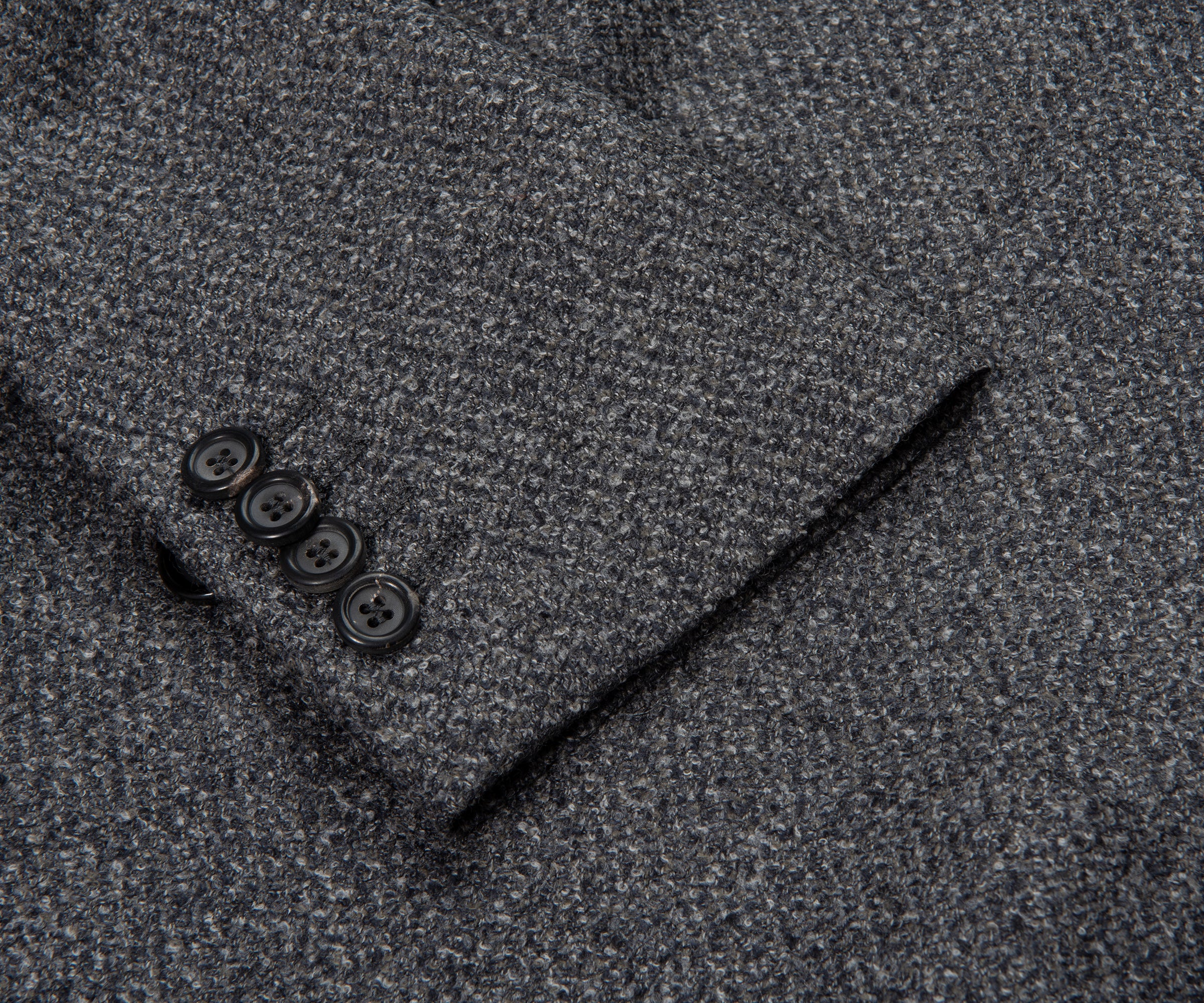 Canali Grey Kei Style Soft Wool Blazer Jacket