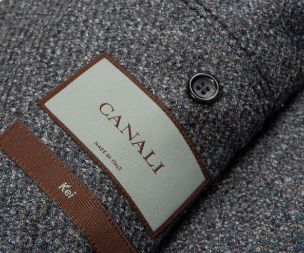 Canali Grey Kei Style Soft Wool Jacket