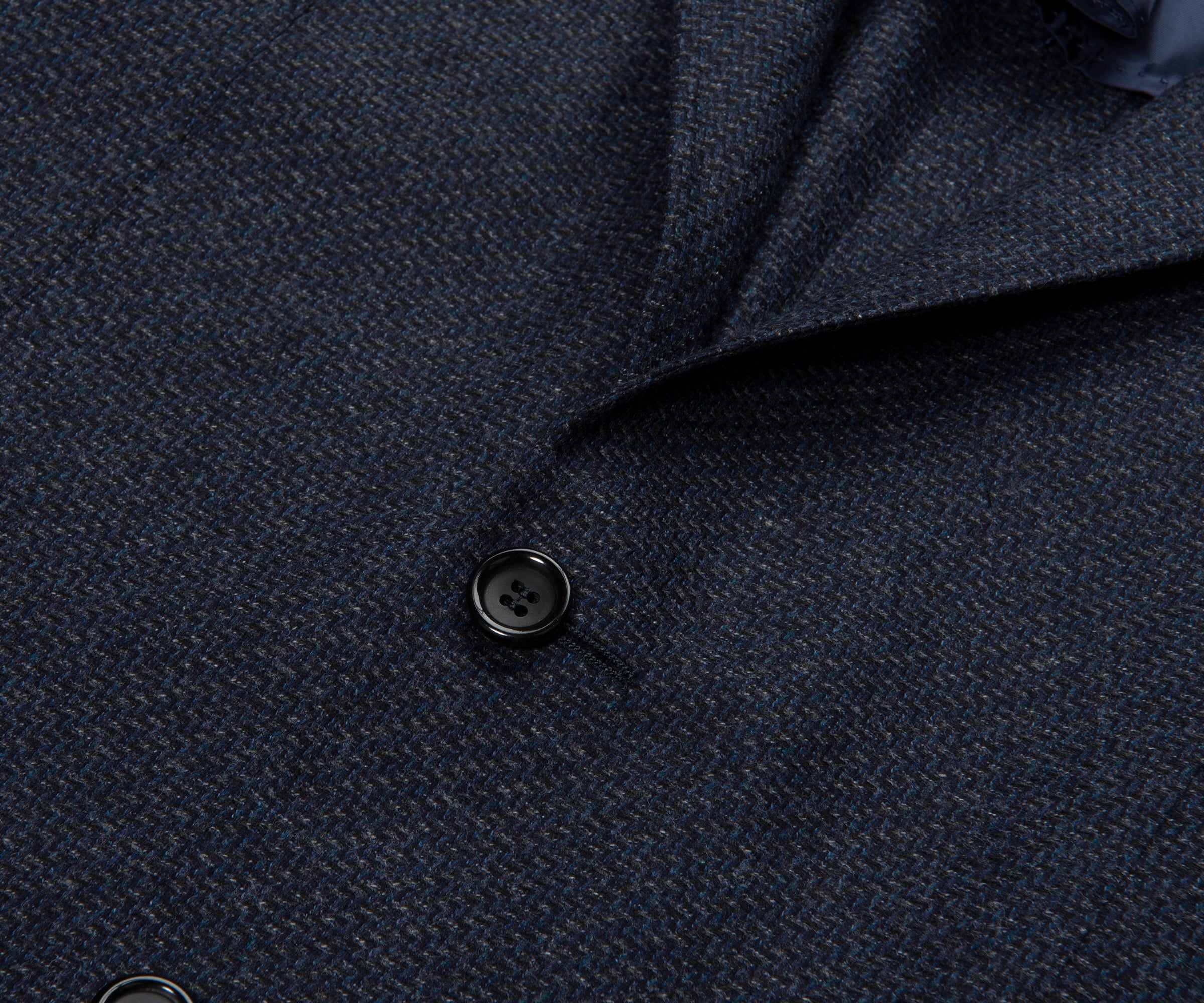 Canali Navy Kei Style Soft Wool Blazer Jacket