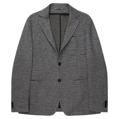 Canali Grey Impeccable Checked Soft Wool Jacket
