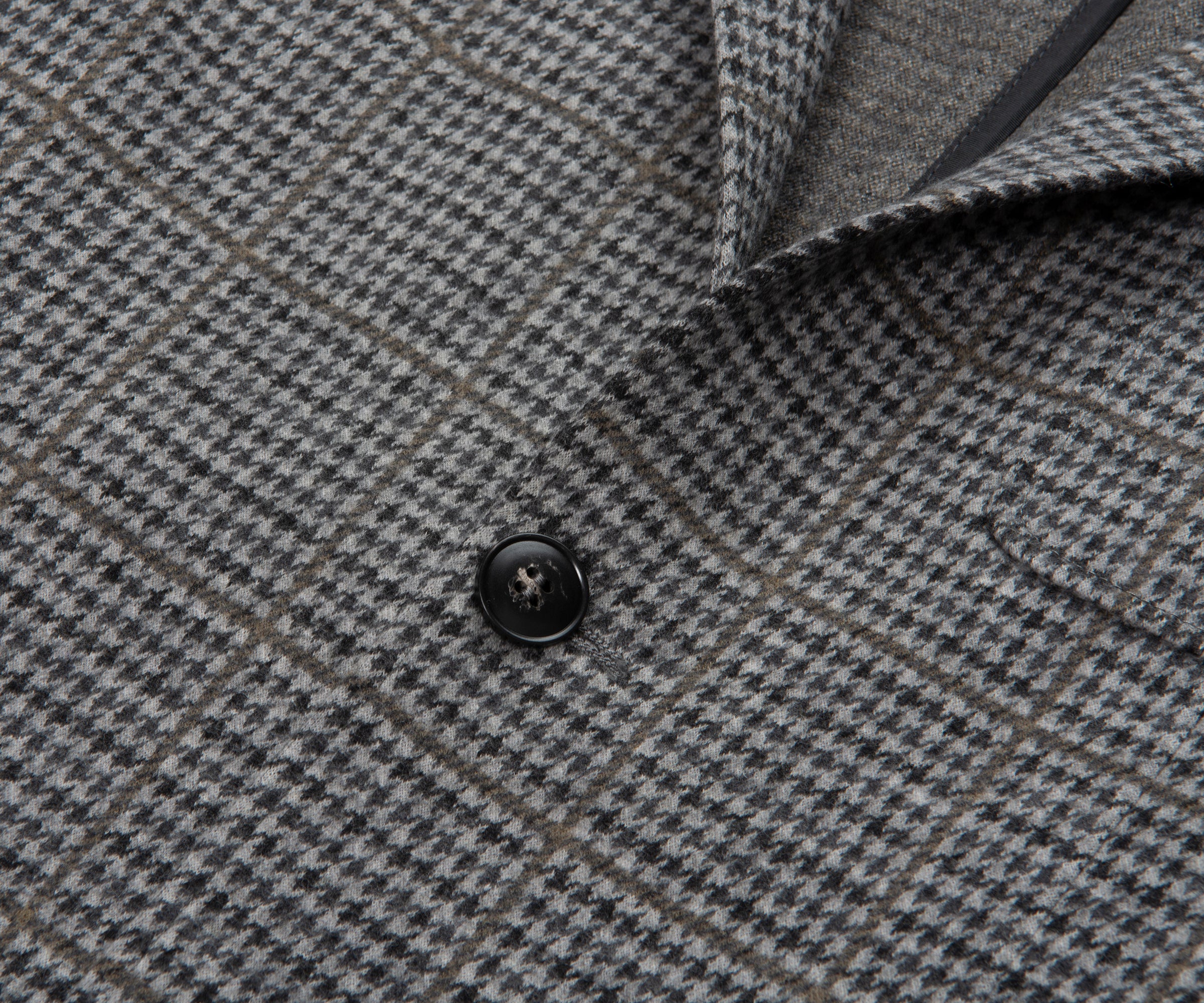 Canali Grey Impeccable Checked Soft Wool Blazer Jacket