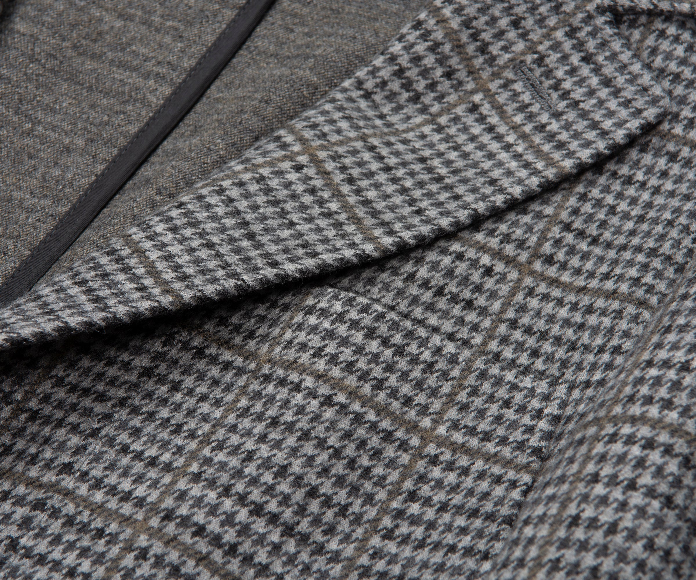 Canali Grey Impeccable Checked Soft Wool Blazer Jacket