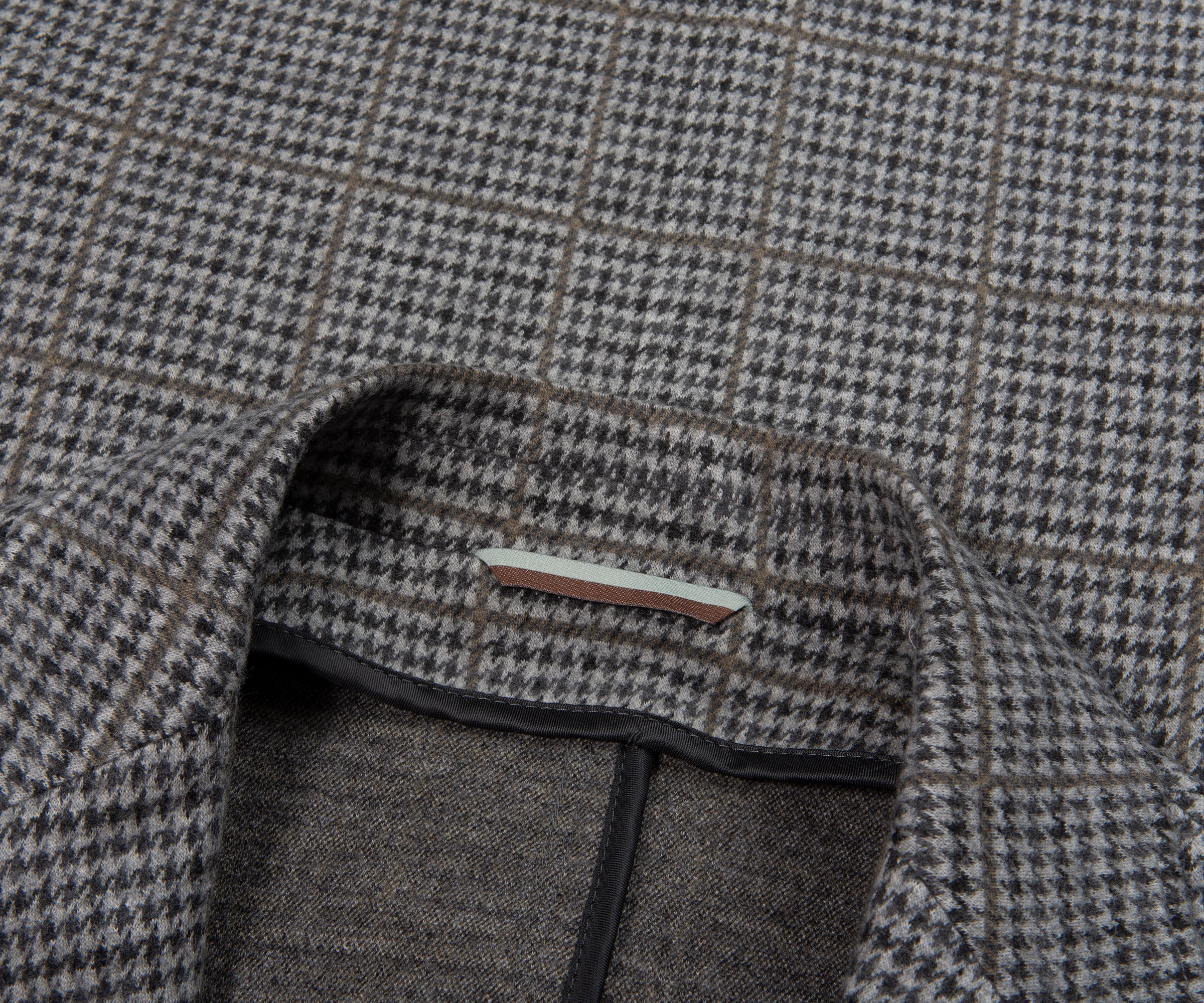 Canali Grey Impeccable Checked Soft Wool Blazer Jacket