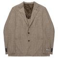Canali Sand Kei Style Chevron Blazer Jacket