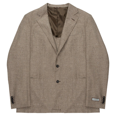 Canali Sand Kei Style Chevron Jacket