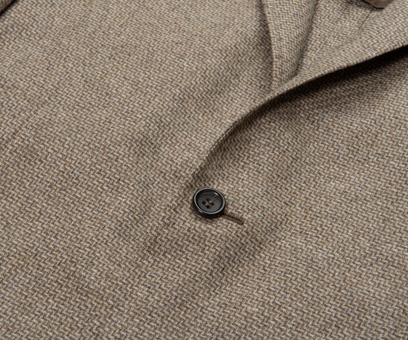 Canali Sand Kei Style Chevron Jacket