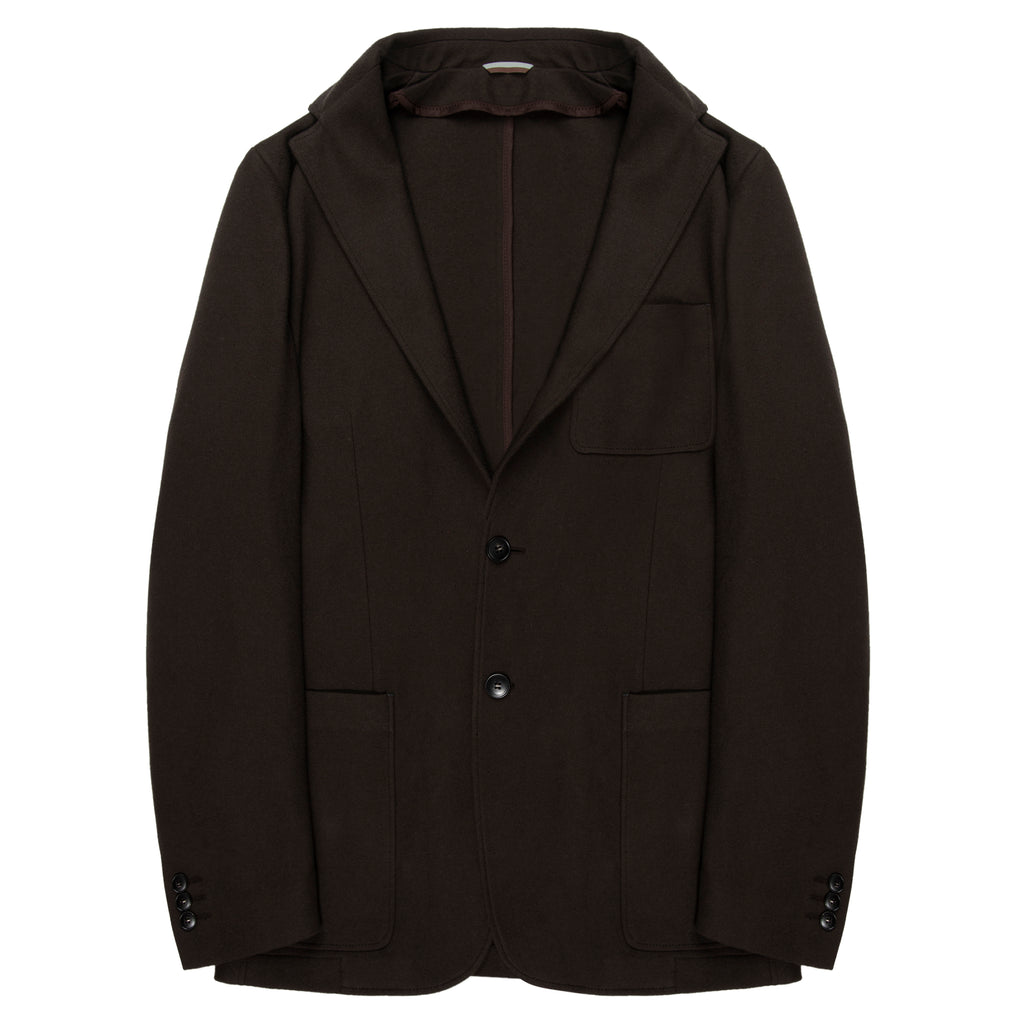 Canali Chocolate Cotton/Cashmere Blazer Jacket