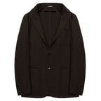 Canali Chocolate Cotton/Cashmere Blazer Jacket