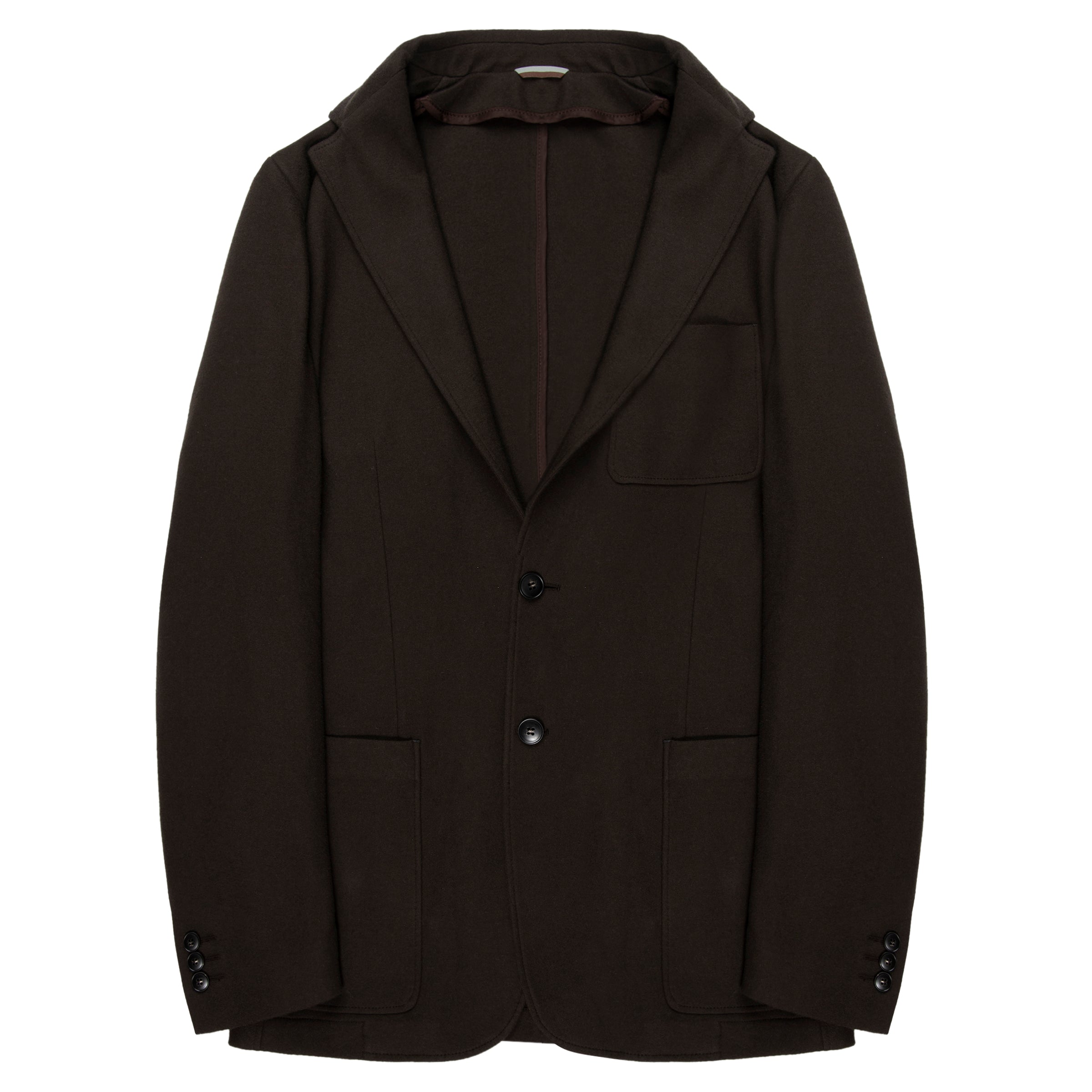 Canali Chocolate Cotton/Cashmere Blazer Jacket