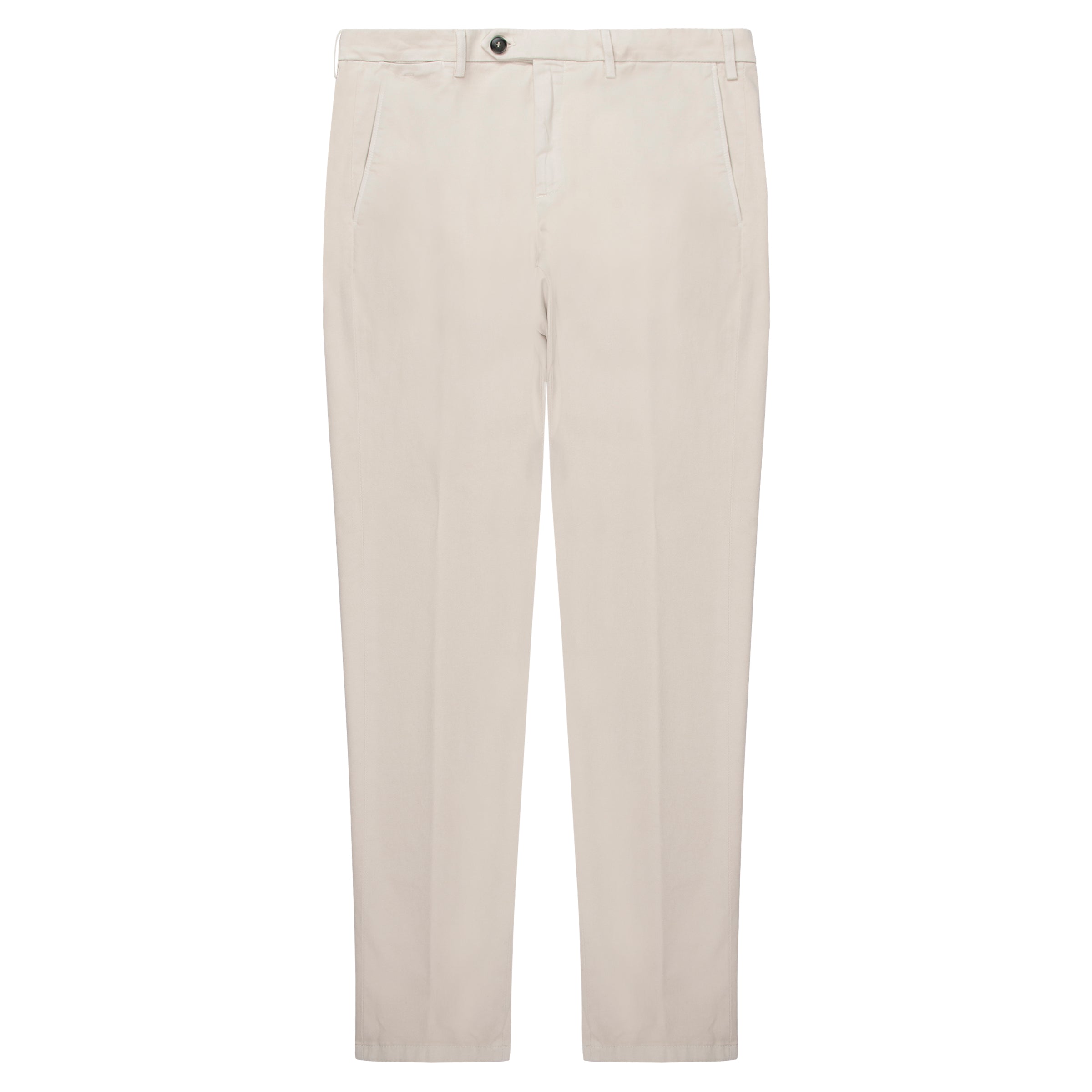 Canali Cream Soft Cotton Trousers