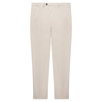 Canali Cream Soft Cotton Trousers