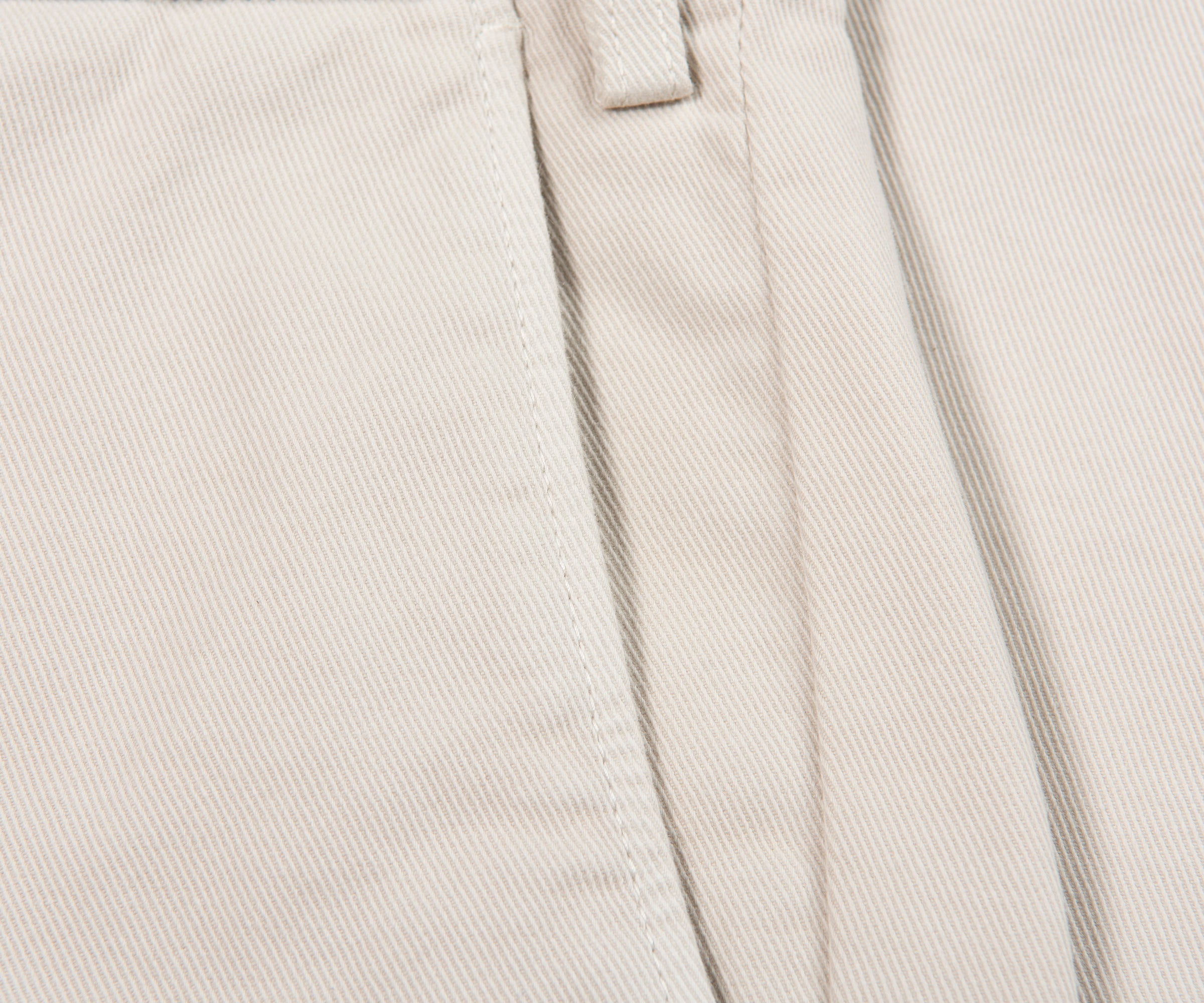 Canali Cream Soft Cotton Trousers