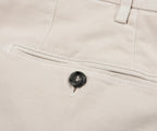 Canali Cream Soft Cotton Trousers