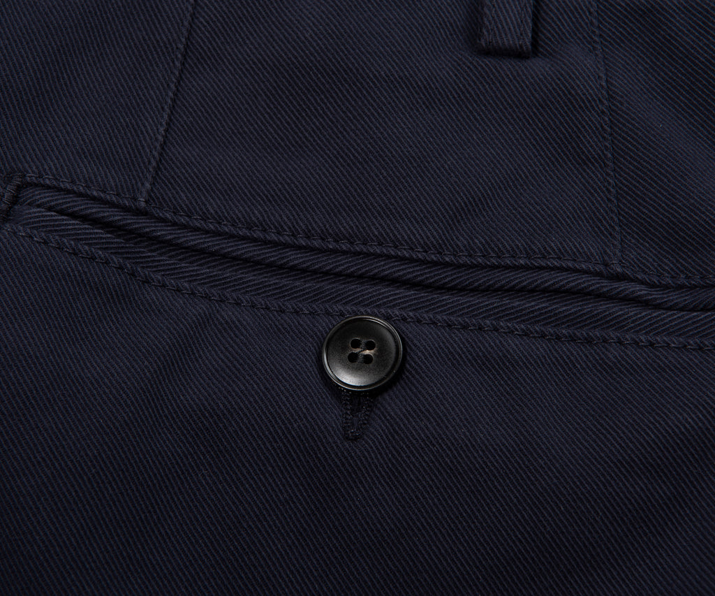 Canali Navy Soft Cotton Trousers