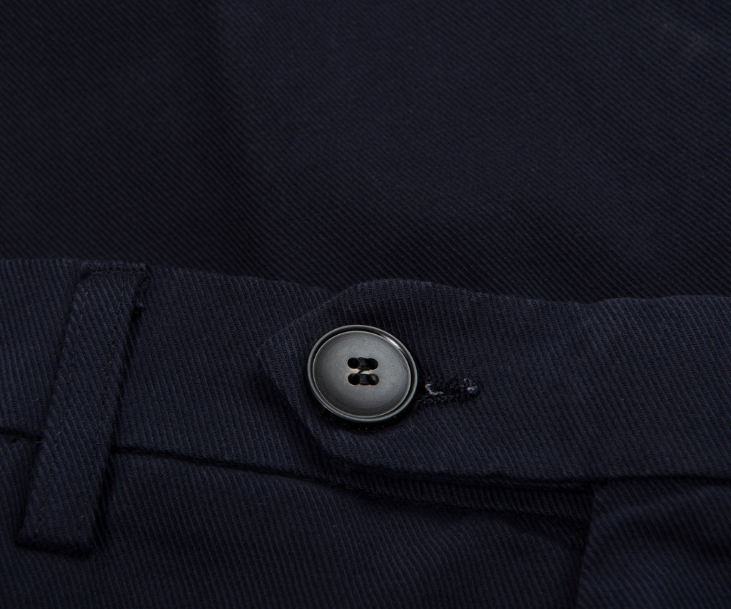 Canali Navy Soft Cotton Trousers