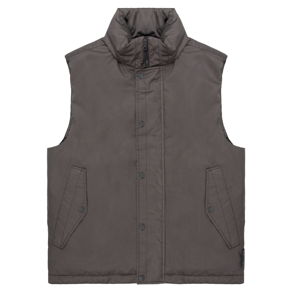 Stone Island Ghost Grey Performance Twill Wool TC Gilet