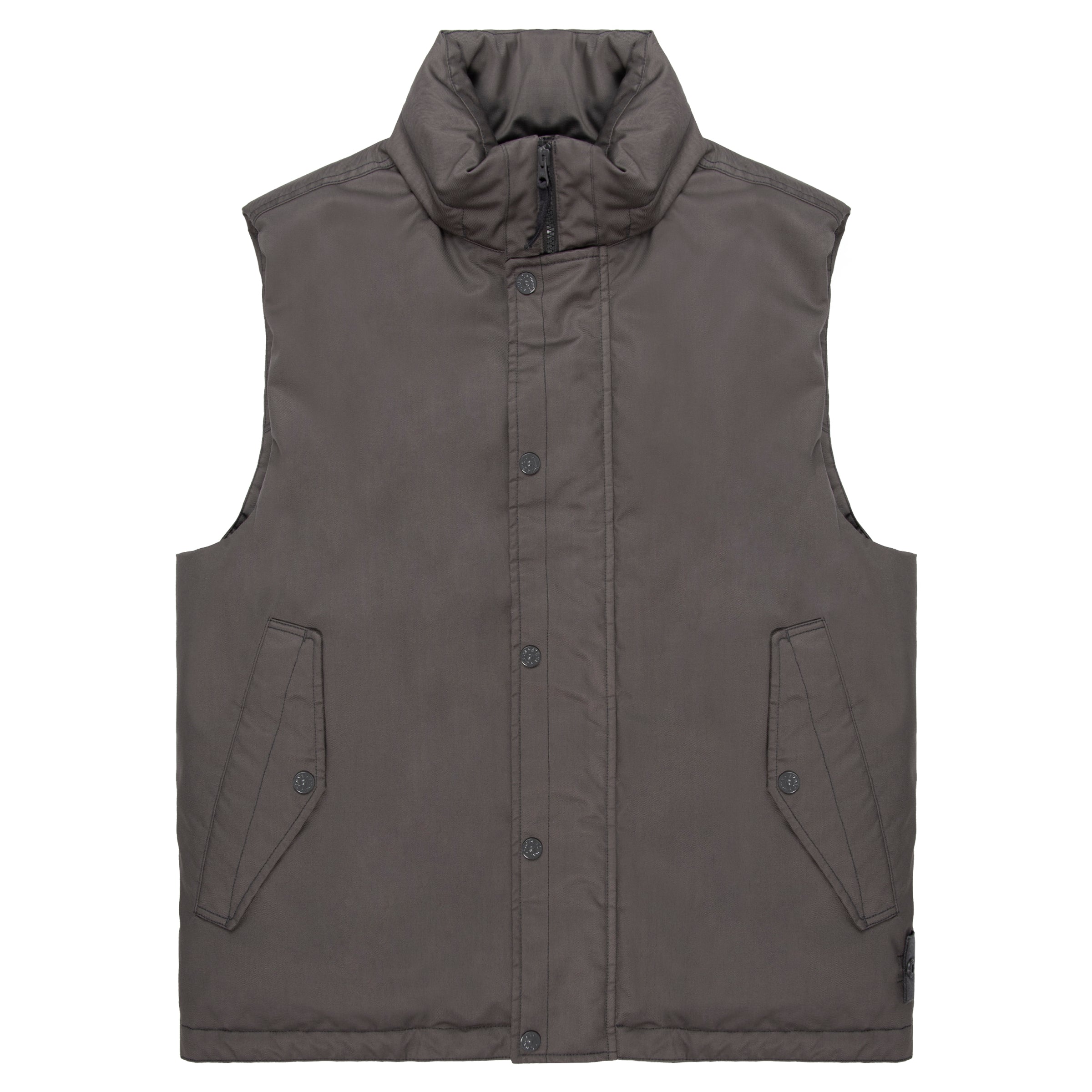 Stone Island Ghost Grey Performance Twill Wool TC Gilet