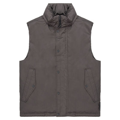 Stone Island Ghost Grey Performance Twill Wool TC Gilet