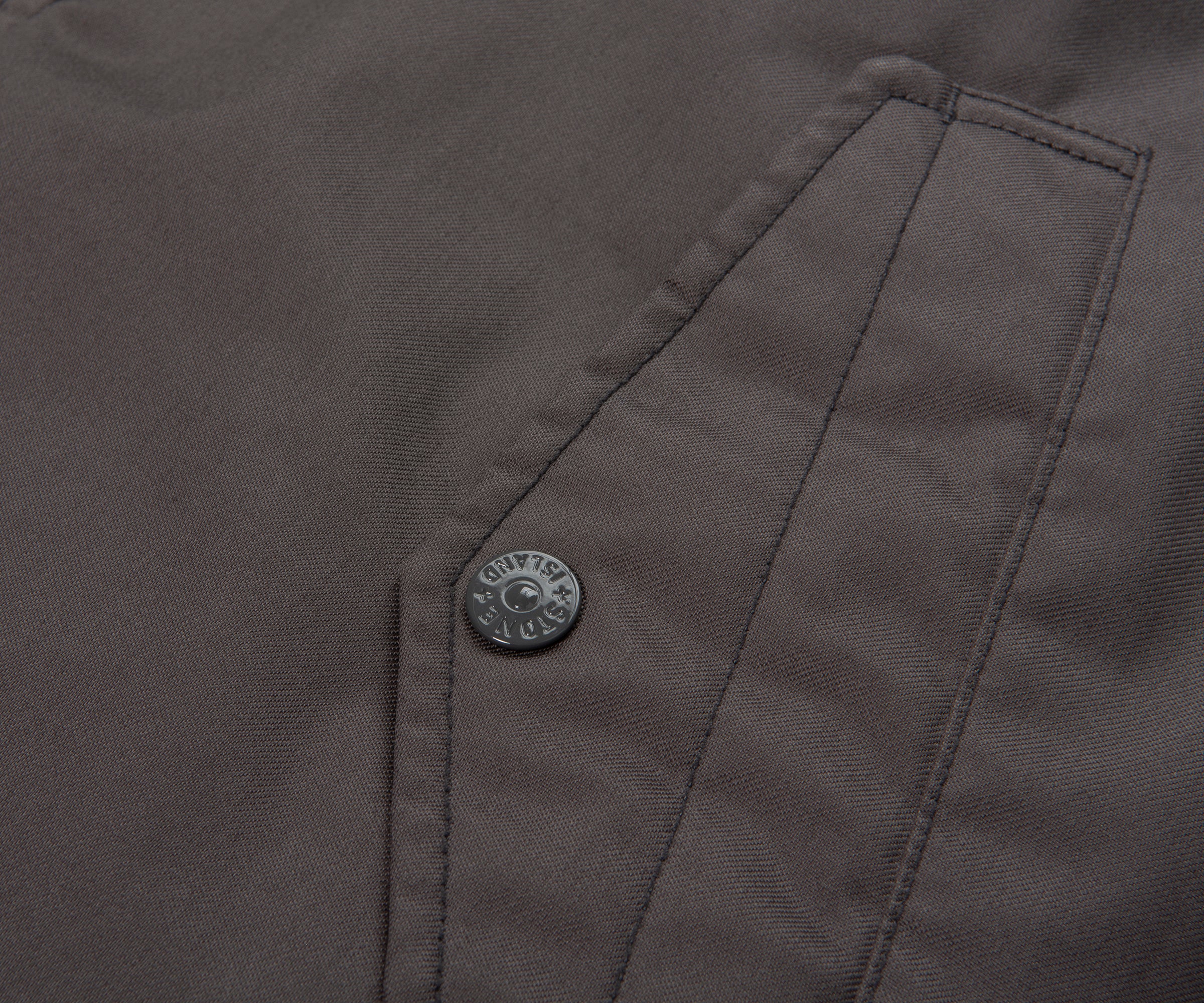 Stone Island Ghost Grey Performance Twill Wool TC Gilet